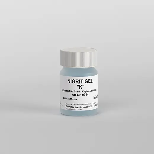 Brüniergel NIGRIT GEL K für Stahl und Kupfer-Stähle, blaues Gel, Dose