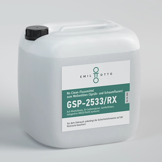 Alkoholbasierendes No Clean-Flussmittel GSP-2533/RX, Multiflux, Kanister