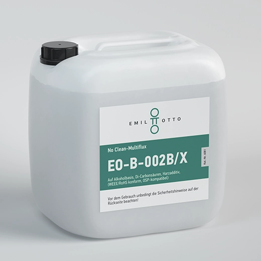 Alkoholbasierendes No Clean-Flussmittel EO-B-002B/X, Multiflux, Kanister