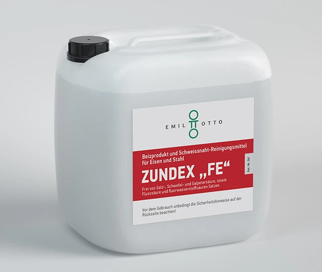 Beizprodukt Zundex FE für Eisen und Stahl, Kanister