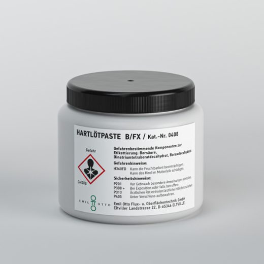 Hartlötpaste B/FX, gebrauchsfertig zum Hartlöten von Kupfer- und Messingwerkstoffen, Dose