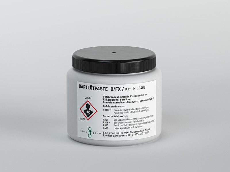 Hartlötpaste B/FX, gebrauchsfertig zum Hartlöten von Kupfer- und Messingwerkstoffen, Dose