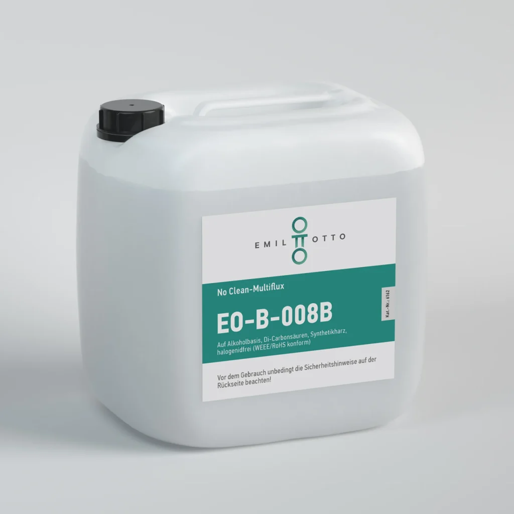 Alcohol-based no-clean flux EO-B-008B, Multiflux, 3% Solids content